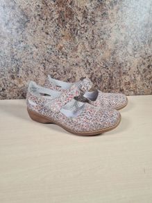 womens RIEKER closed toe sandals mary jane shoes flats multicoloured Size UK 6.5 EU 40 (AT1)