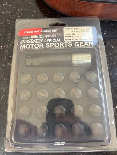 17mm Hex nut and lock set