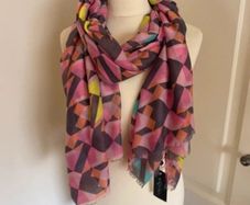 Fraas geometric scarf new with tags