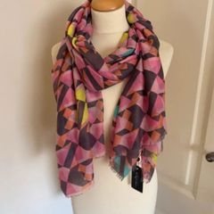 Fraas geometric scarf new with tags
