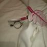 Vintage pink and white curtains and tiebacks Image 8