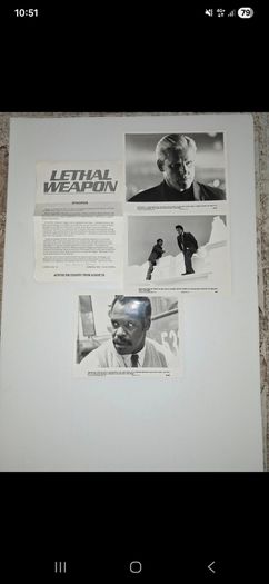 1987 Lethal Weapon Press Kit Photos & Synopsis