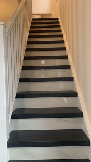 Wood flooring and stair covering