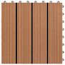 22 pcs Decking Tiles 30x30 cm 2 sqm WPC Dark Brown Image 5