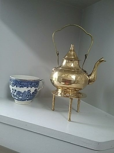 Brass Teapot on a Trivet