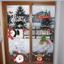 Peeping Santa Rudolph and Snowman, 8 Sheets Snowflake Christmas Window Stickers Xmas Window Clings (FREE POSTAGE) Image 5