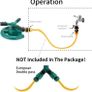Garden Sprinkler Automatic Lawn Water Sprinkler 360 Degree 3 Arm Rotating Sprinkler System for Watering Your Lawn Plants Flowers Veggies and More (FREE POSTAGE) Image 5