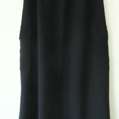 Wilfred Muse Japanese crepe cargo midi black skirt M / 38 / 10