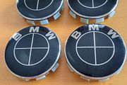 Brand New BMW Full Black Wheel Centre Cap's 68mm x4