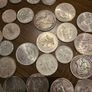 World Silver Coin Lot 860 Grams Silver Mixed Countries and Condition Image 6