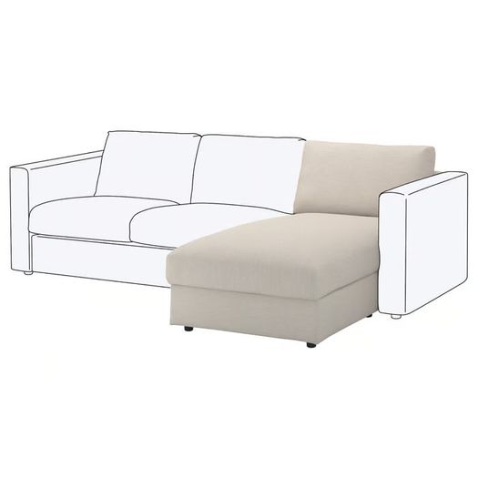 Ikea Vimle Chaise Section with storage