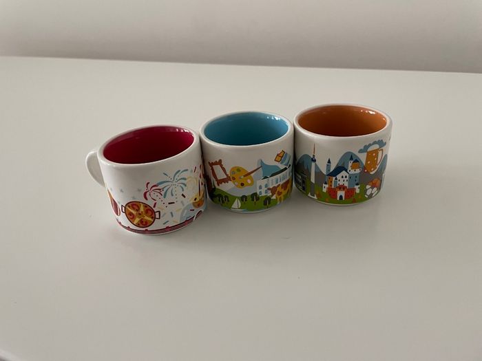 Three Starbucks Espresso mugs