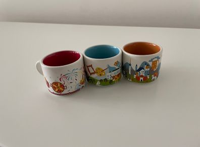 Three Starbucks Espresso mugs