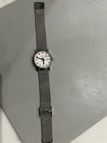 Mondaine Official Swiss Railways Watch 30mm Stainless Steel Mesh