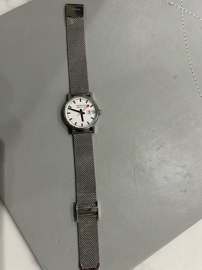 Mondaine Official Swiss Railways Watch 30mm Stainless Steel Mesh