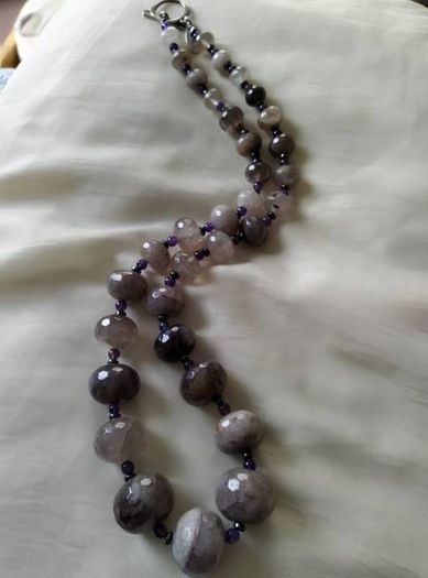 "All that Glisters" Precious Stone Necklace.(Handmade in Ireland)