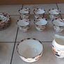 Vintage Bone China Decorative Floral Dinner Set Image 2