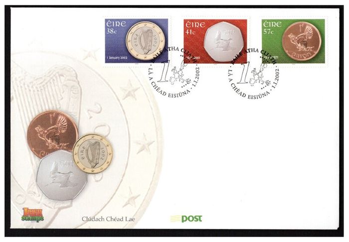Collection 2002 Ireland Commemorative Stamps An Post First Day Cover (FDC). Collection of 16 covers.