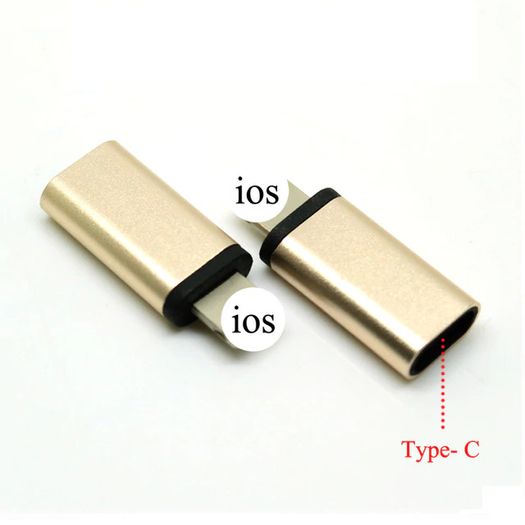 2 X Aluminum Alloy USB-C (Female) to Apple Lightning 8 Pin (Male) Fast Charging/Data Sync Convertor/Adapter (Brand New/Warranty)