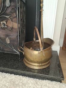 brass coal bucket