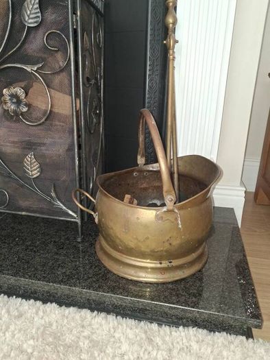 brass coal bucket