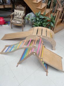 TRICLIMB Pikler triangle, Ladder, Slide, Arch, Biri board
