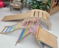 TRICLIMB Pikler triangle, Ladder, Slide, Arch, Biri board