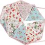 FREE P&P Floral Bunting banner, 10.8 Feet Vintage Cloth Shabby Chic Flag Garlands, 12PCS Double Sided Fabric Triangle Pennants for Vintage Themed Wedding Afternoon Tea Garden Party Image 5