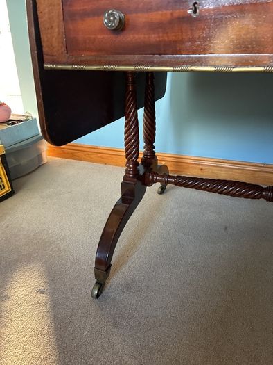 Regency antique sofa table