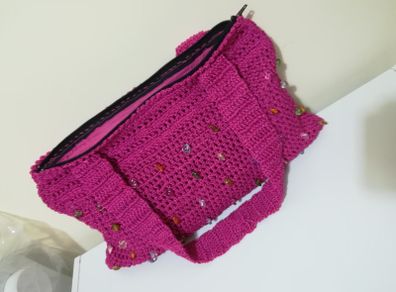 beautiful crochet handbag