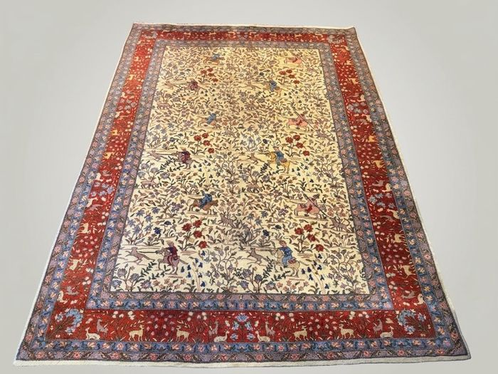 Magnificent Large Vintage Iranian Kashmar Rug
