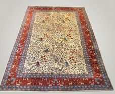 Magnificent Large Vintage Iranian Kashmar Rug