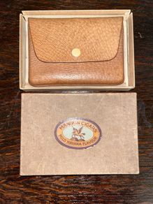 vintage cigar case in original box