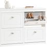 Shoe Storage Cabinet Elegant style White or Black Image 6