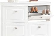 Shoe Storage Cabinet Elegant style White or Black