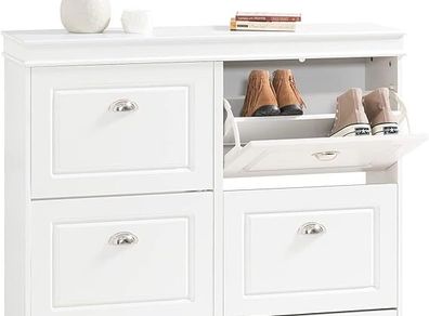 Shoe Storage Cabinet Elegant style White or Black