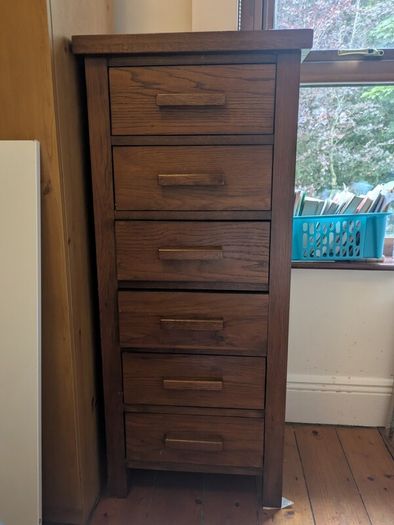 Tall boy 6 drawers