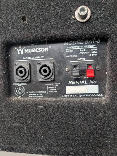 Musicson Model Sat-8 150w  8ohm