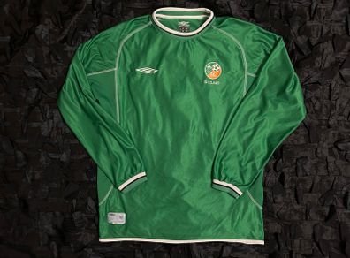 Republic Of Ireland Match Worn / Issue Football Jersey Shirt Umbro 2001 - 2002