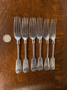 Antique Silver-Plated Forks