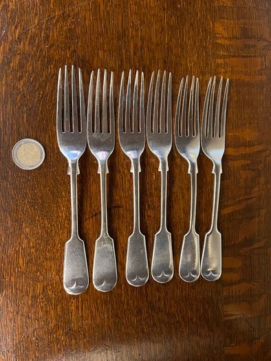 Antique Silver-Plated Forks