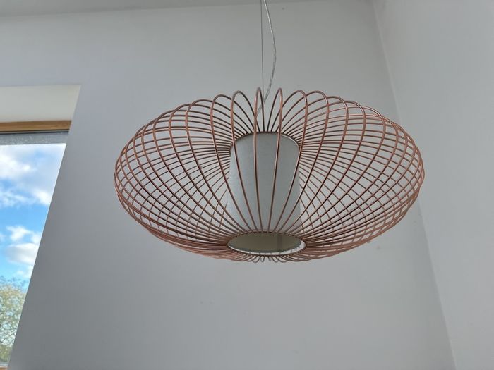 Copper pendant lamp shade