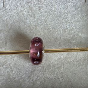 Pandora purple charm murano glass very good condition hallmarked