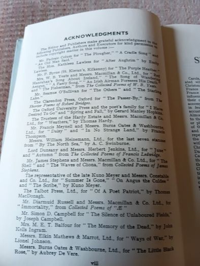 1946 Senior Poetry An Anthology of Matriculation. Patrick Kennedy. Vintage.
