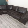 corner sofa and recliner armchair Image 3