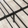Double Bed Frame with Wooden Headboard,135x190cm,Vintage Brown Metal Platform Bed Frame Double Bed Base No Box Spring Needed,Heavy Duty Steel Slats,Underbed Storage Space,Easy to Assemble Image 6