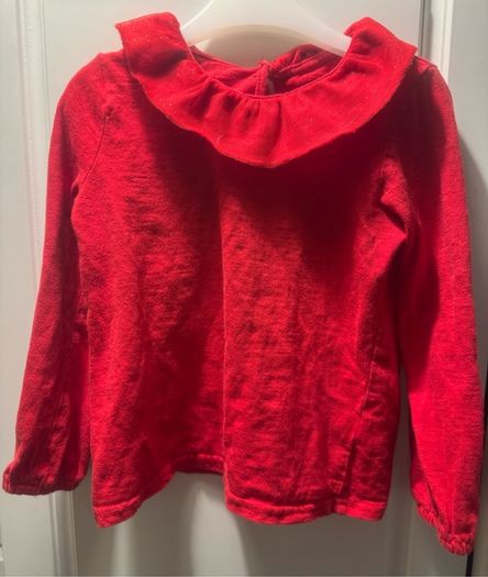Girls Red long Sleeved T shirt