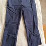 Navy cropped trousers Image 2