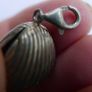 Vintage Sterling Silver 925 Shell with pearl,  Sterling Silver Sea Shell Snake Necklace length 19" - 10,7g Image 9