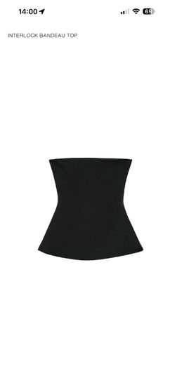Zara black bandeau top size S